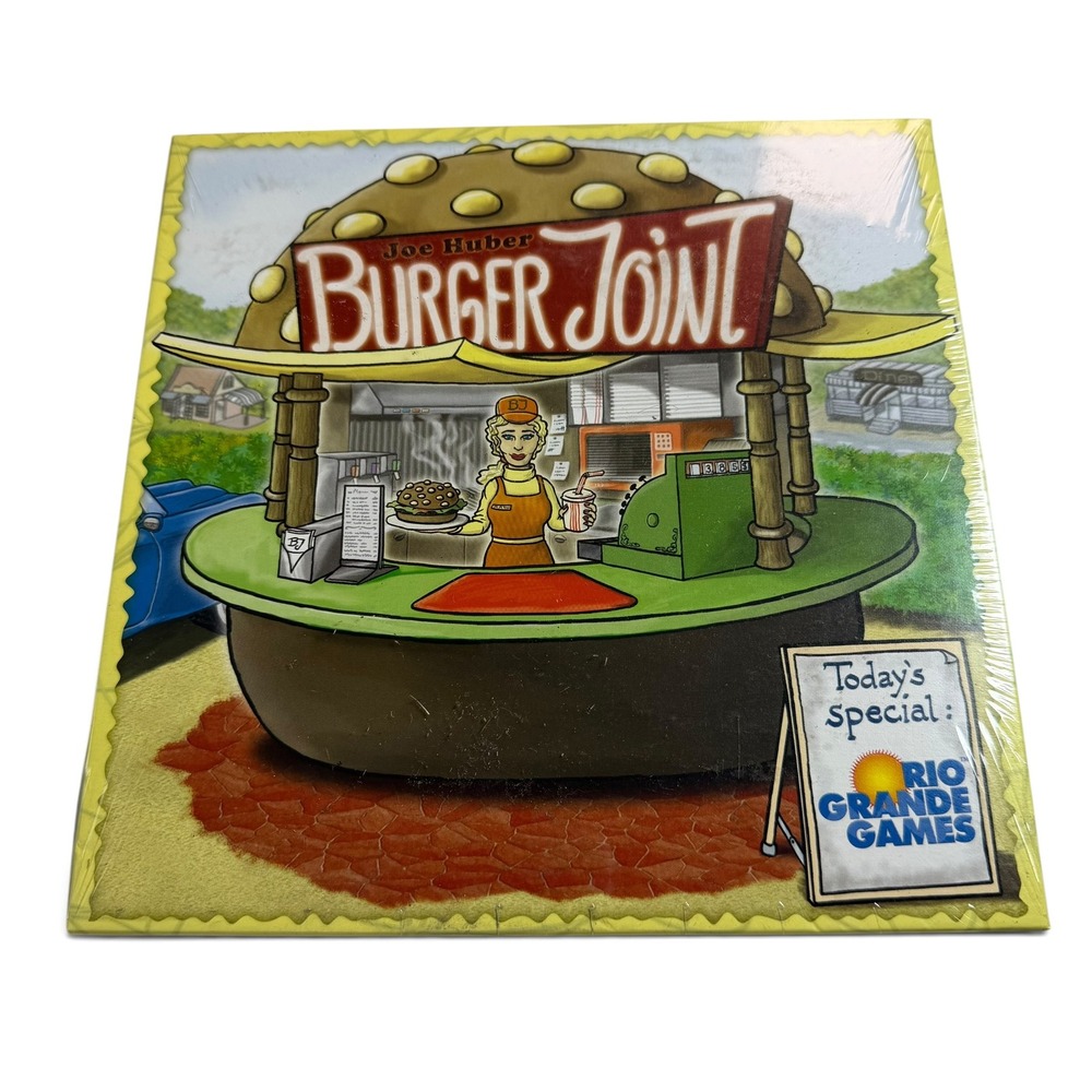 Rio Grande Games Burger Joint Board Game Joe Huber New Sealed 2 Player Strategy